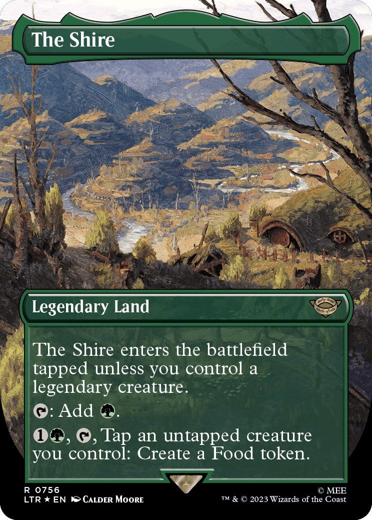 Image for The Shire (Borderless) (Surge Foil) (756) [Universes Beyond: The Lord of the Rings: Tales of Middle-earth] - Magic: The Gathering