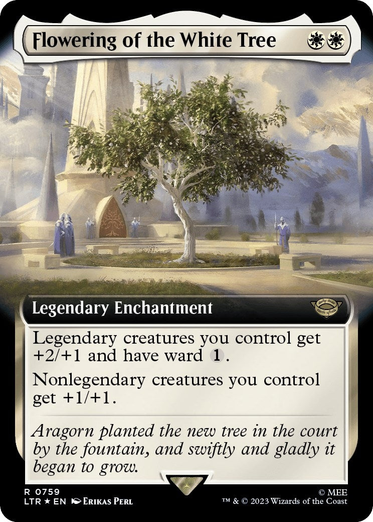 Image for Flowering of the White Tree (Extended Art) (Surge Foil) (759) [Universes Beyond: The Lord of the Rings: Tales of Middle-earth] - Magic: The Gathering