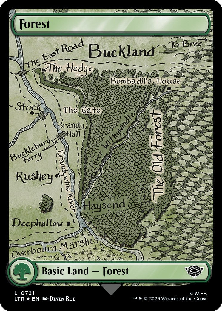Image for Forest (0721) (Surge Foil) (721) [Universes Beyond: The Lord of the Rings: Tales of Middle-earth] - Magic: The Gathering