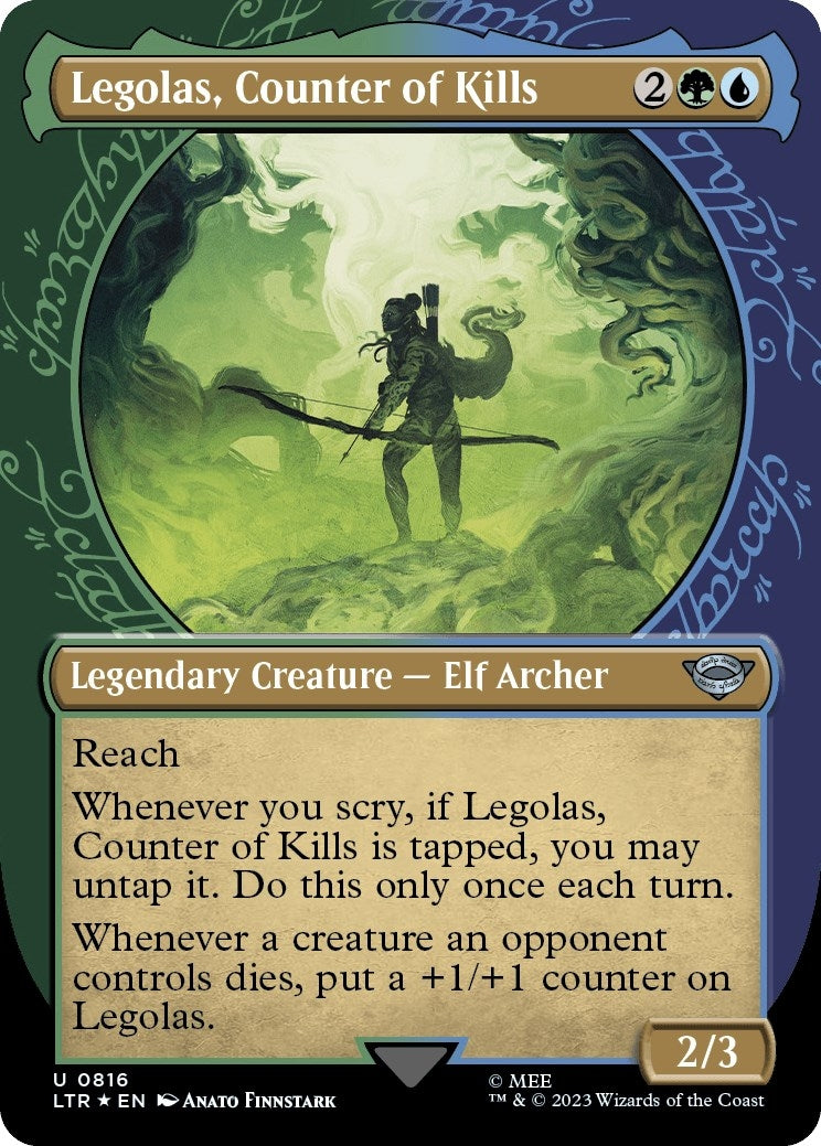 Image for Legolas, Counter of Kills (Showcase) (Surge Foil) (816) [Universes Beyond: The Lord of the Rings: Tales of Middle-earth] - Magic: The Gathering