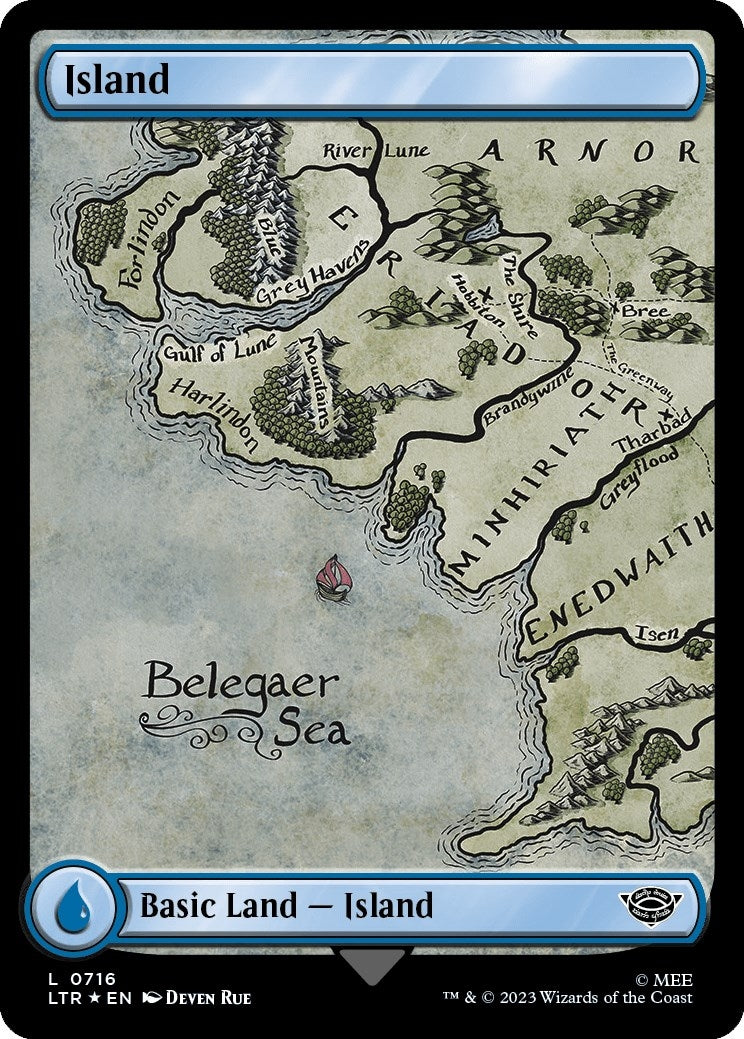 Image for Island (0716) (Surge Foil) (716) [Universes Beyond: The Lord of the Rings: Tales of Middle-earth] - Magic: The Gathering