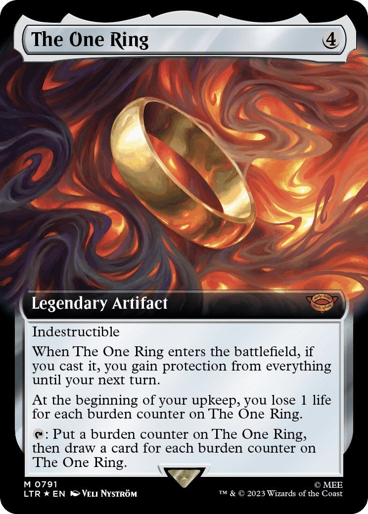 Image for The One Ring (Extended Art) (Surge Foil) (791) [Universes Beyond: The Lord of the Rings: Tales of Middle-earth] - Magic: The Gathering