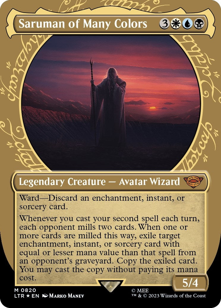 Image for Saruman of Many Colors (Showcase) (Surge Foil) (820) [Universes Beyond: The Lord of the Rings: Tales of Middle-earth] - Magic: The Gathering