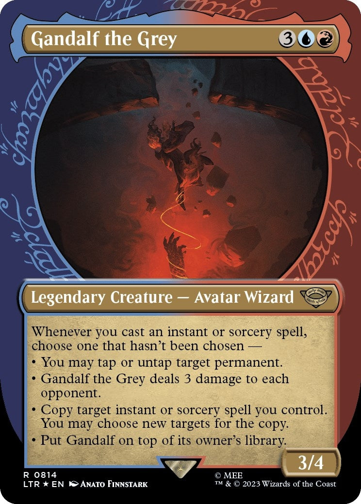 Image for Gandalf the Grey (Showcase) (Surge Foil) (814) [Universes Beyond: The Lord of the Rings: Tales of Middle-earth] - Magic: The Gathering