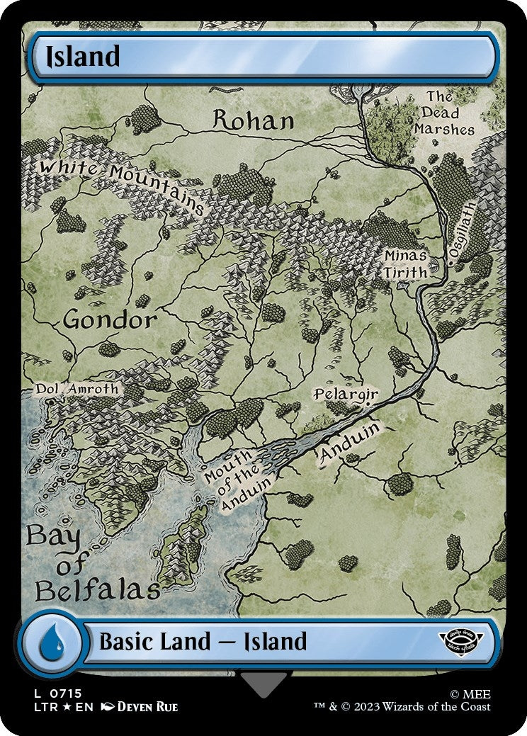 Image for Island (0715) (Surge Foil) (715) [Universes Beyond: The Lord of the Rings: Tales of Middle-earth] - Magic: The Gathering