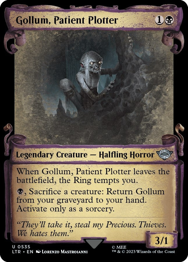 Image for Gollum, Patient Plotter (Showcase Scrolls) (535) [Universes Beyond: The Lord of the Rings: Tales of Middle-earth] - Magic: The Gathering