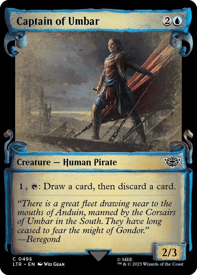 Image for Captain of Umbar (Showcase Scrolls) (496) [Universes Beyond: The Lord of the Rings: Tales of Middle-earth] - Magic: The Gathering