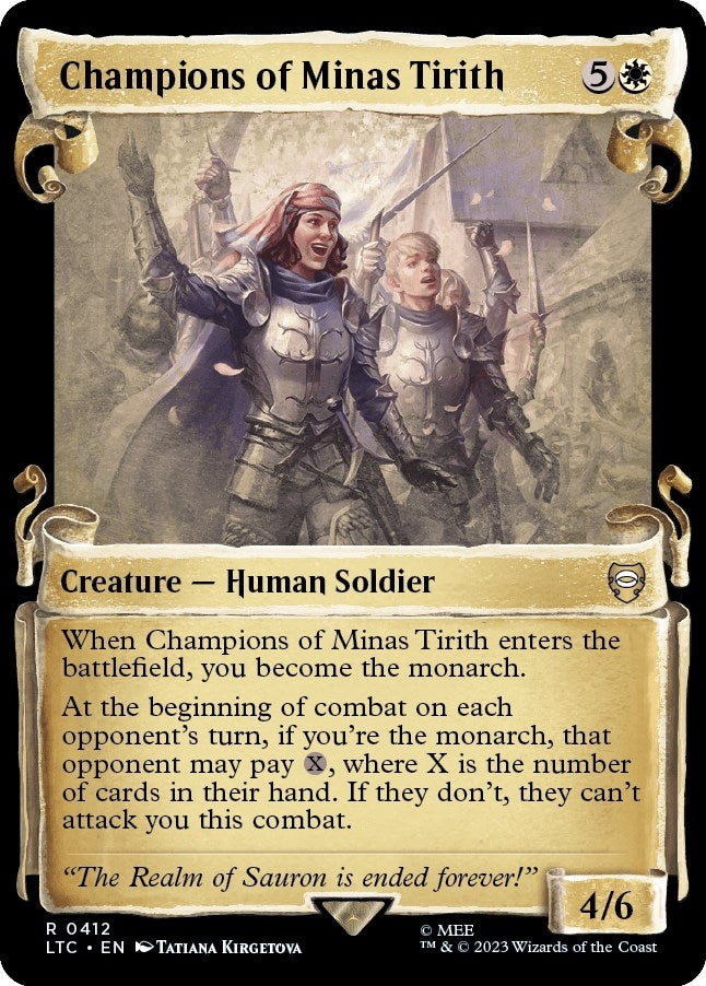 Image for Champions of Minas Tirith (Showcase Scrolls) (412) [The Lord of the Rings: Tales of Middle-earth] - Magic: The Gathering