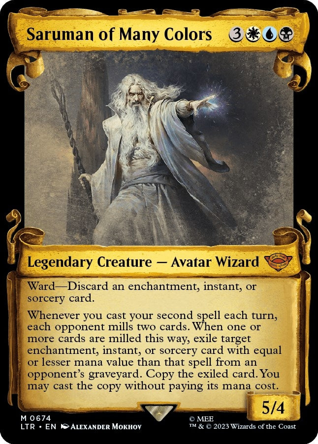 Saruman of Many Colors (Showcase Scrolls) (674) [Universes Beyond: The Lord of the Rings: Tales of Middle-earth]