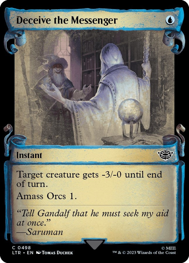 Image for Deceive the Messenger (Showcase Scrolls) (498) [Universes Beyond: The Lord of the Rings: Tales of Middle-earth] - Magic: The Gathering