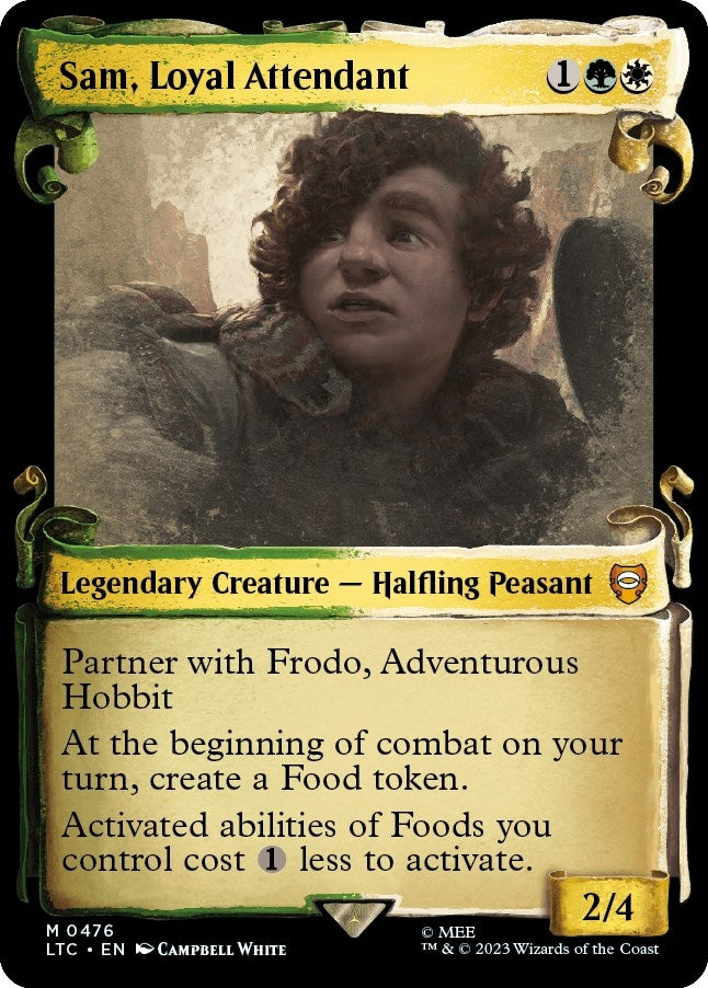 Image for Sam, Loyal Attendant (Showcase Scrolls) (476) [The Lord of the Rings: Tales of Middle-earth] - Magic: The Gathering