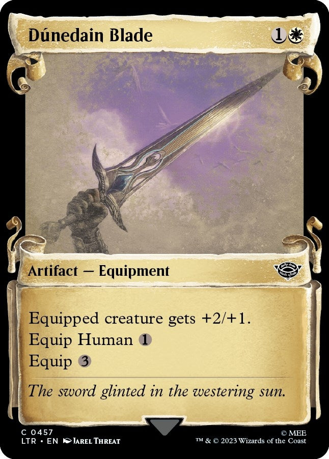 Image for Dunedain Blade (Showcase Scrolls) (457) [Universes Beyond: The Lord of the Rings: Tales of Middle-earth] - Magic: The Gathering