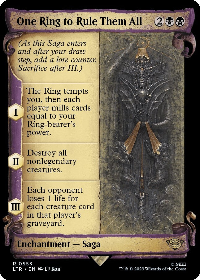 Image for One Ring to Rule Them All (Showcase Scrolls) (553) [Universes Beyond: The Lord of the Rings: Tales of Middle-earth] - Magic: The Gathering