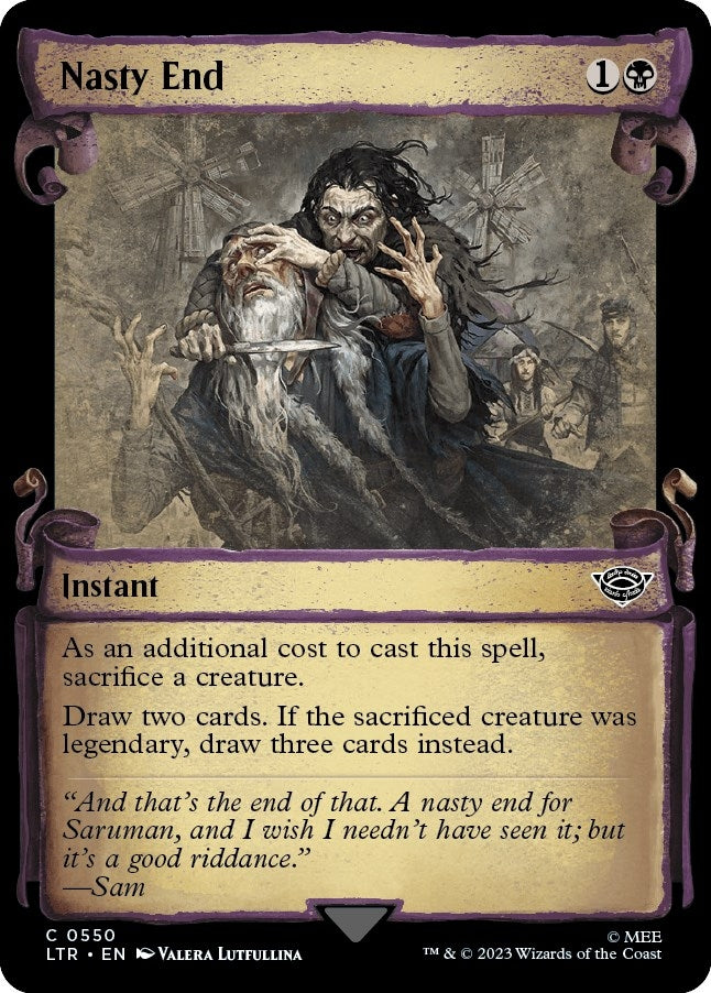 Image for Nasty End (Showcase Scrolls) (550) [Universes Beyond: The Lord of the Rings: Tales of Middle-earth] - Magic: The Gathering