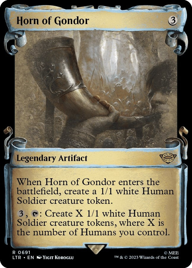 Image for Horn of Gondor (Showcase Scrolls) (691) [Universes Beyond: The Lord of the Rings: Tales of Middle-earth] - Magic: The Gathering