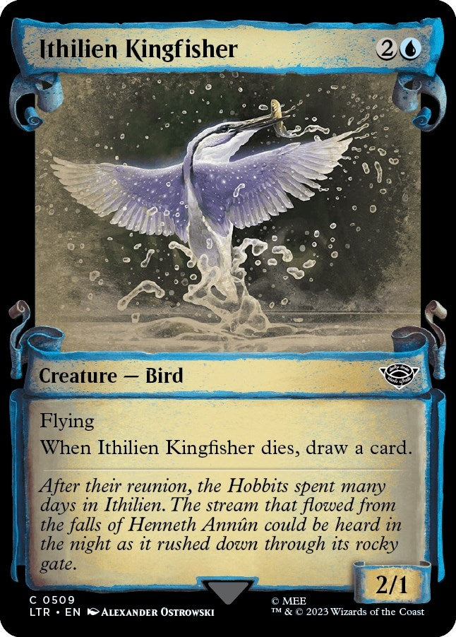 Image for Ithilien Kingfisher (Showcase Scrolls) (509) [Universes Beyond: The Lord of the Rings: Tales of Middle-earth] - Magic: The Gathering