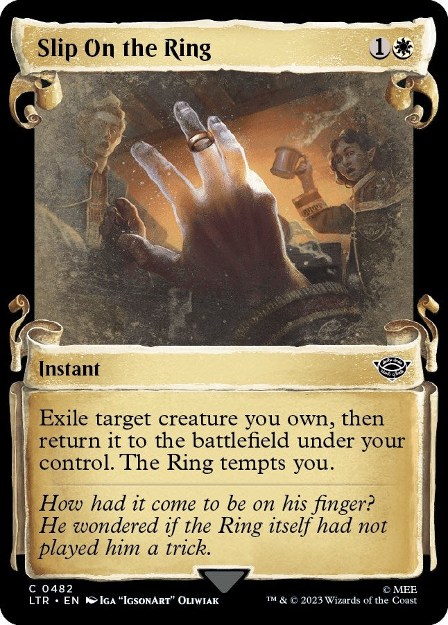 Image for Slip on the Ring (Showcase Scrolls) (482) [Universes Beyond: The Lord of the Rings: Tales of Middle-earth] - Magic: The Gathering