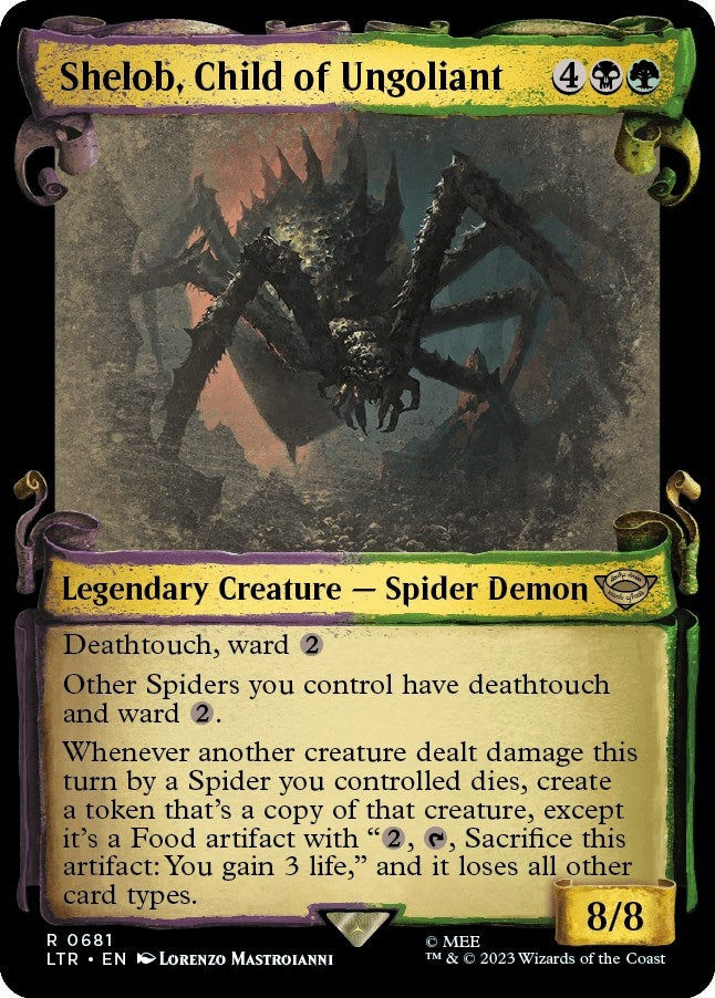 Image for Shelob, Child of Ungoliant (Showcase Scrolls) (681) [Universes Beyond: The Lord of the Rings: Tales of Middle-earth] - Magic: The Gathering
