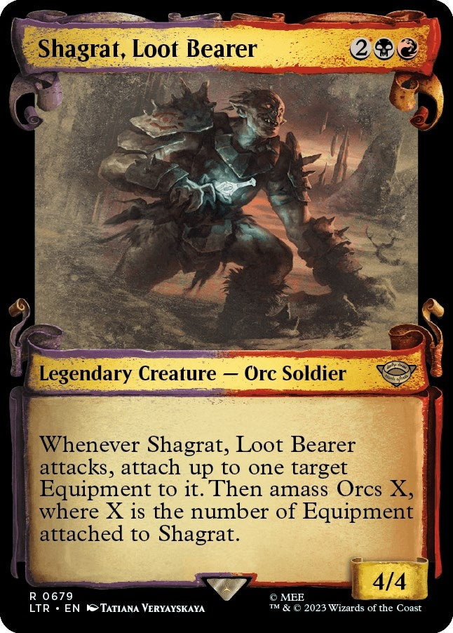 Image for Shagrat, Loot Bearer (Showcase Scrolls) (679) [Universes Beyond: The Lord of the Rings: Tales of Middle-earth] - Magic: The Gathering