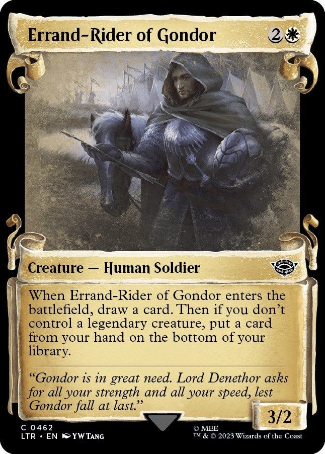 Image for Errand-Rider of Gondor (Showcase Scrolls) (462) [Universes Beyond: The Lord of the Rings: Tales of Middle-earth] - Magic: The Gathering