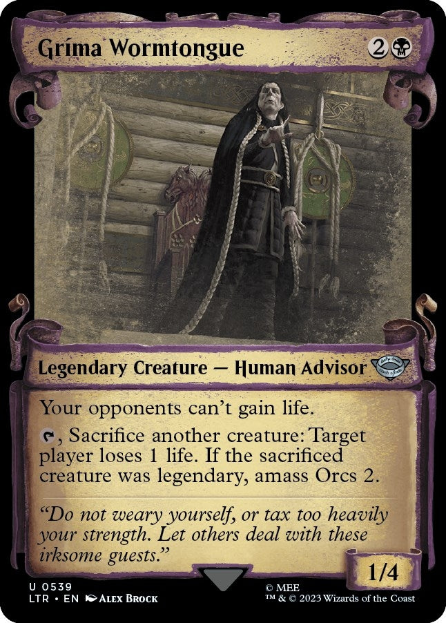 Image for Grima Wormtongue (Showcase Scrolls) (539) [Universes Beyond: The Lord of the Rings: Tales of Middle-earth] - Magic: The Gathering