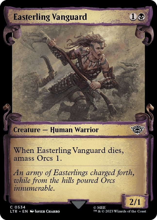 Image for Easterling Vanguard (Showcase Scrolls) (534) [Universes Beyond: The Lord of the Rings: Tales of Middle-earth] - Magic: The Gathering