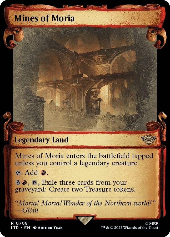 Image for Mines of Moria (Showcase Scrolls) (708) [Universes Beyond: The Lord of the Rings: Tales of Middle-earth] - Magic: The Gathering