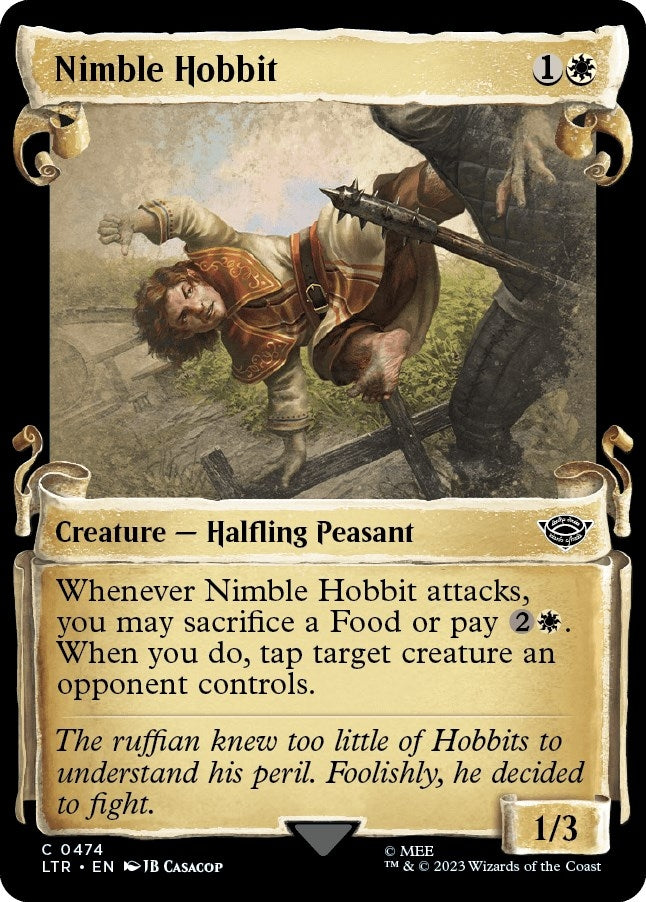 Image for Nimble Hobbit (Showcase Scrolls) (474) [Universes Beyond: The Lord of the Rings: Tales of Middle-earth] - Magic: The Gathering