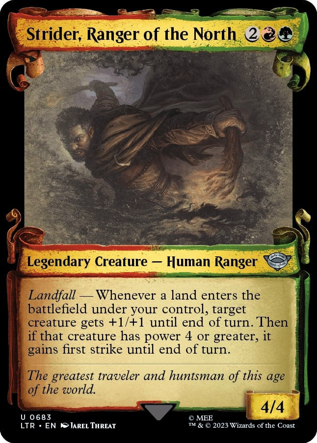 Image for Strider, Ranger of the North (Showcase Scrolls) (683) [Universes Beyond: The Lord of the Rings: Tales of Middle-earth] - Magic: The Gathering