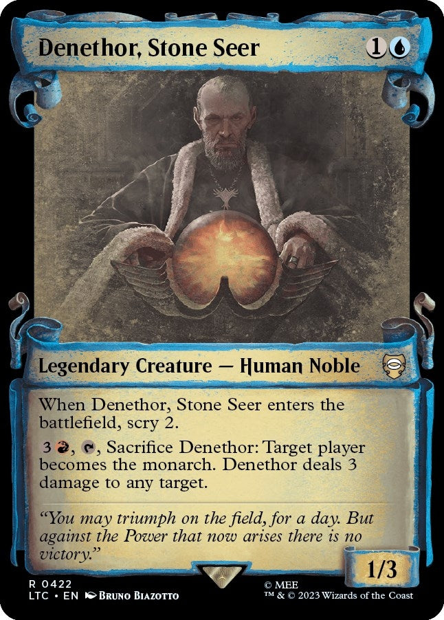Image for Denethor, Stone Seer (Showcase Scrolls) (422) [The Lord of the Rings: Tales of Middle-earth] - Magic: The Gathering