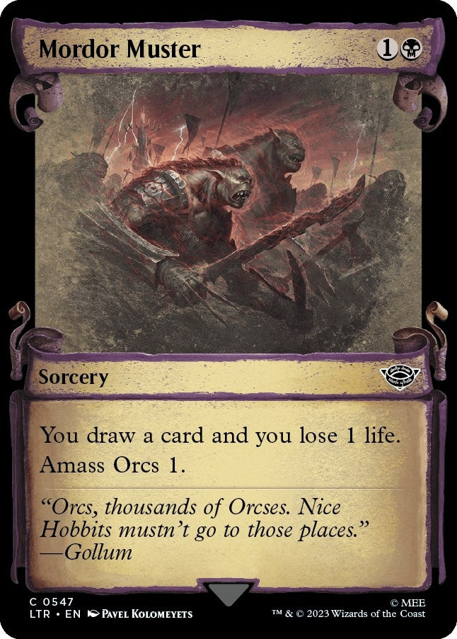 Image for Mordor Muster (Showcase Scrolls) (547) [Universes Beyond: The Lord of the Rings: Tales of Middle-earth] - Magic: The Gathering