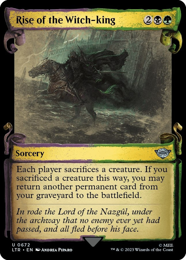Image for Rise of the Witch-king (Showcase Scrolls) (672) [Universes Beyond: The Lord of the Rings: Tales of Middle-earth] - Magic: The Gathering