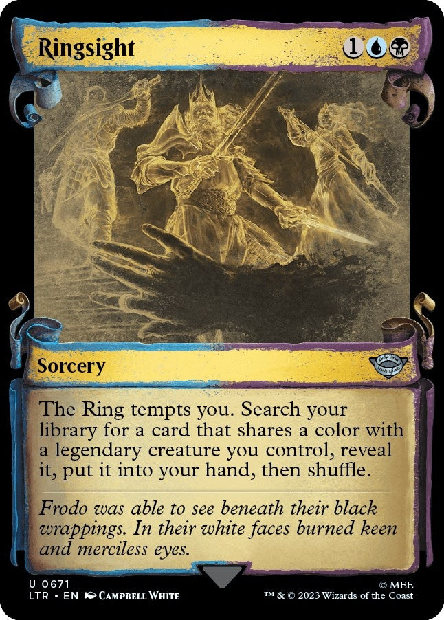 Image for Ringsight (Showcase Scrolls) (671) [Universes Beyond: The Lord of the Rings: Tales of Middle-earth] - Magic: The Gathering