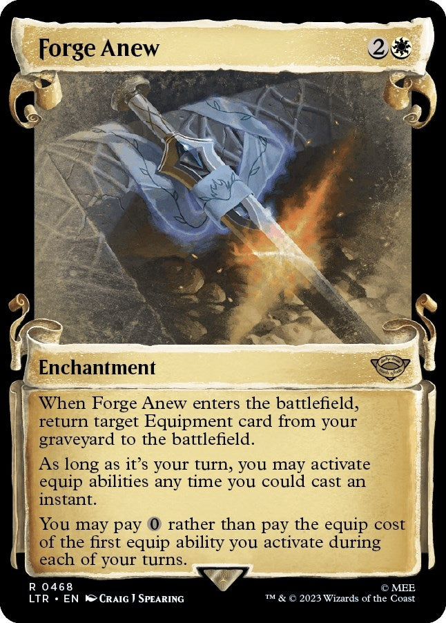Image for Forge Anew (Showcase Scrolls) (468) [Universes Beyond: The Lord of the Rings: Tales of Middle-earth] - Magic: The Gathering
