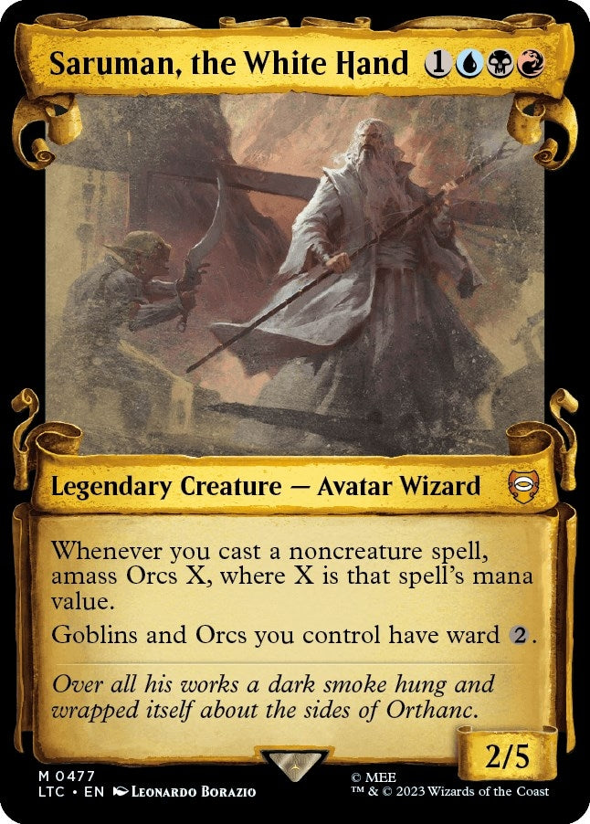 Image for Saruman, the White Hand (Showcase Scrolls) (477) [The Lord of the Rings: Tales of Middle-earth] - Magic: The Gathering