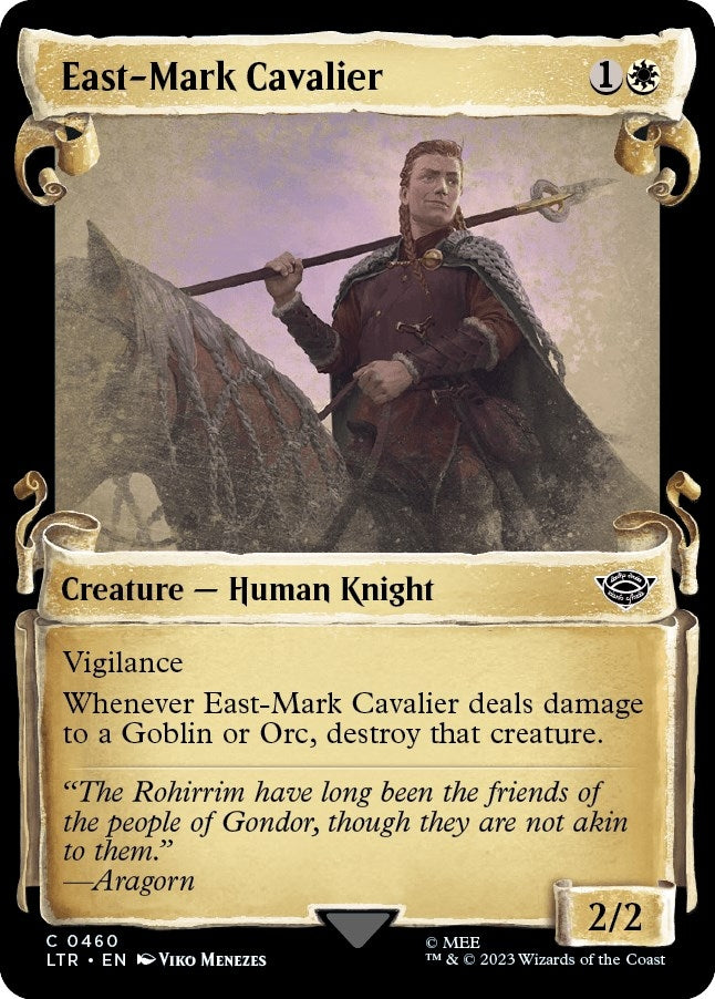 Image for East-Mark Cavalier (Showcase Scrolls) (460) [Universes Beyond: The Lord of the Rings: Tales of Middle-earth] - Magic: The Gathering