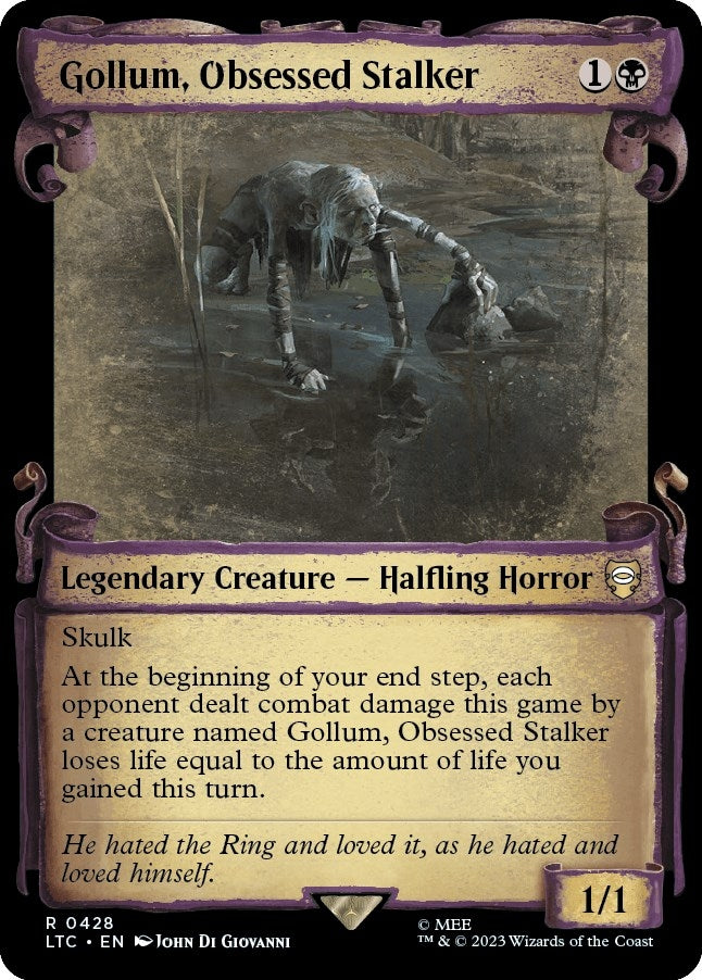 Image for Gollum, Obsessed Stalker (Showcase Scrolls) (428) [The Lord of the Rings: Tales of Middle-earth] - Magic: The Gathering
