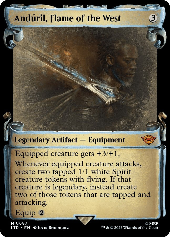Image for Anduril, Flame of the West (Showcase Scrolls) (687) [Universes Beyond: The Lord of the Rings: Tales of Middle-earth] - Magic: The Gathering
