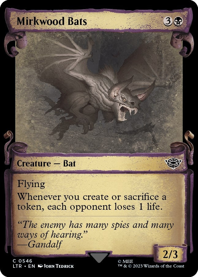 Image for Mirkwood Bats (Showcase Scrolls) (546) [Universes Beyond: The Lord of the Rings: Tales of Middle-earth] - Magic: The Gathering