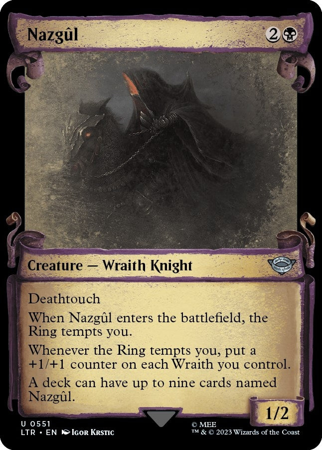 Nazgul (0551) (Showcase Scrolls) (551) [Universes Beyond: The Lord of the Rings: Tales of Middle-earth]