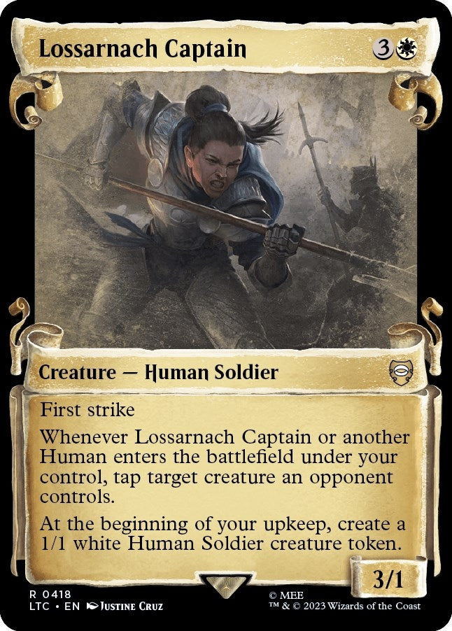 Image for Lossarnach Captain (Showcase Scrolls) (418) [The Lord of the Rings: Tales of Middle-earth] - Magic: The Gathering
