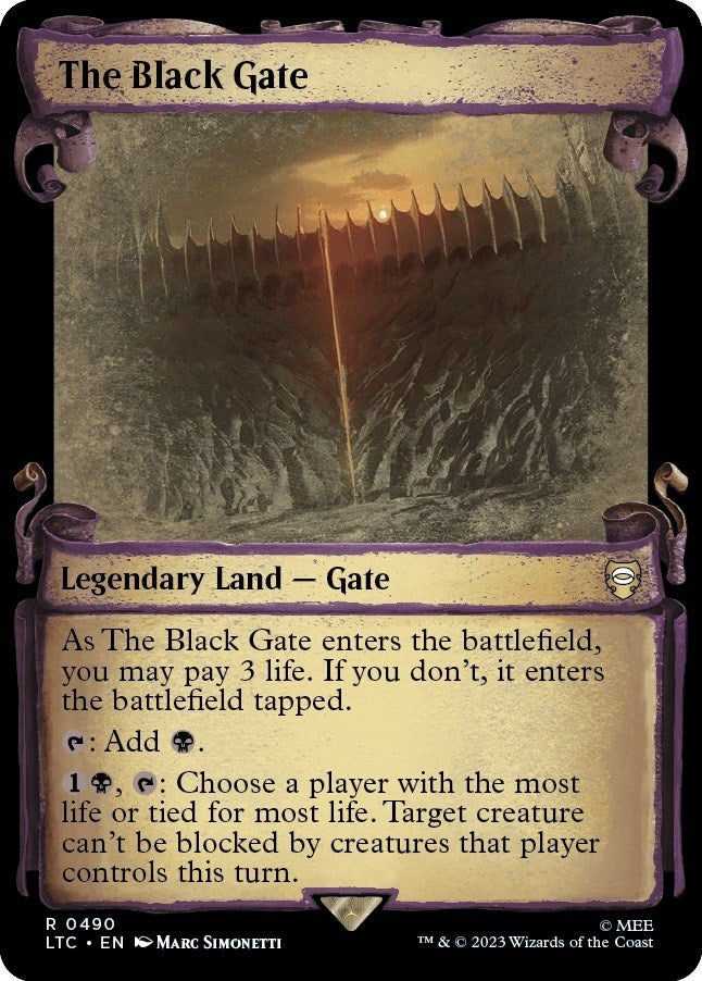 Image for The Black Gate (Showcase Scrolls) (490) [The Lord of the Rings: Tales of Middle-earth] - Magic: The Gathering