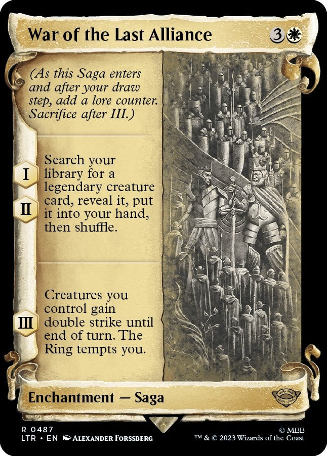 Image for War of the Last Alliance (Showcase Scrolls) (487) [Universes Beyond: The Lord of the Rings: Tales of Middle-earth] - Magic: The Gathering