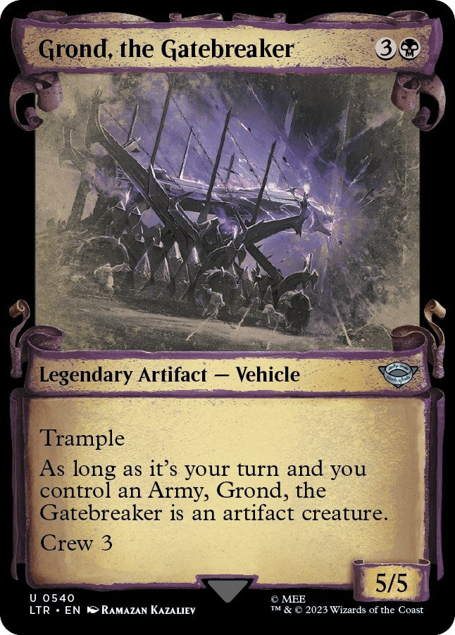 Image for Grond, the Gatebreaker (Showcase Scrolls) (540) [Universes Beyond: The Lord of the Rings: Tales of Middle-earth] - Magic: The Gathering