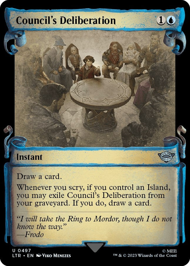 Image for Council's Deliberation (Showcase Scrolls) (497) [Universes Beyond: The Lord of the Rings: Tales of Middle-earth] - Magic: The Gathering