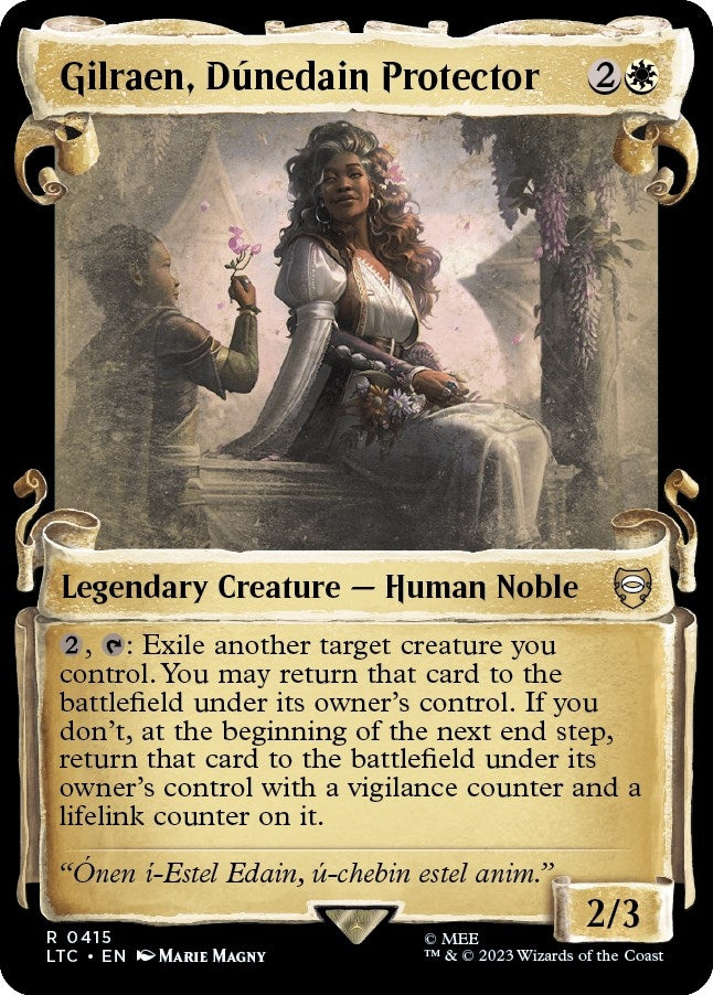 Image for Gilraen, Dunedain Protector (Showcase Scrolls) (415) [The Lord of the Rings: Tales of Middle-earth] - Magic: The Gathering