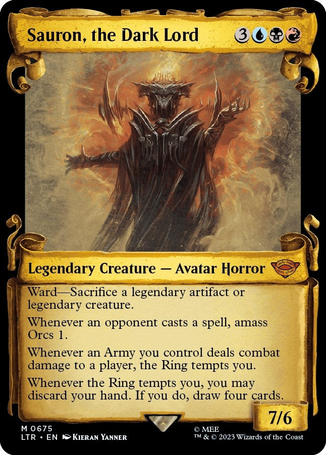 Image for Sauron, the Dark Lord (Showcase Scrolls) (675) [Universes Beyond: The Lord of the Rings: Tales of Middle-earth] - Magic: The Gathering