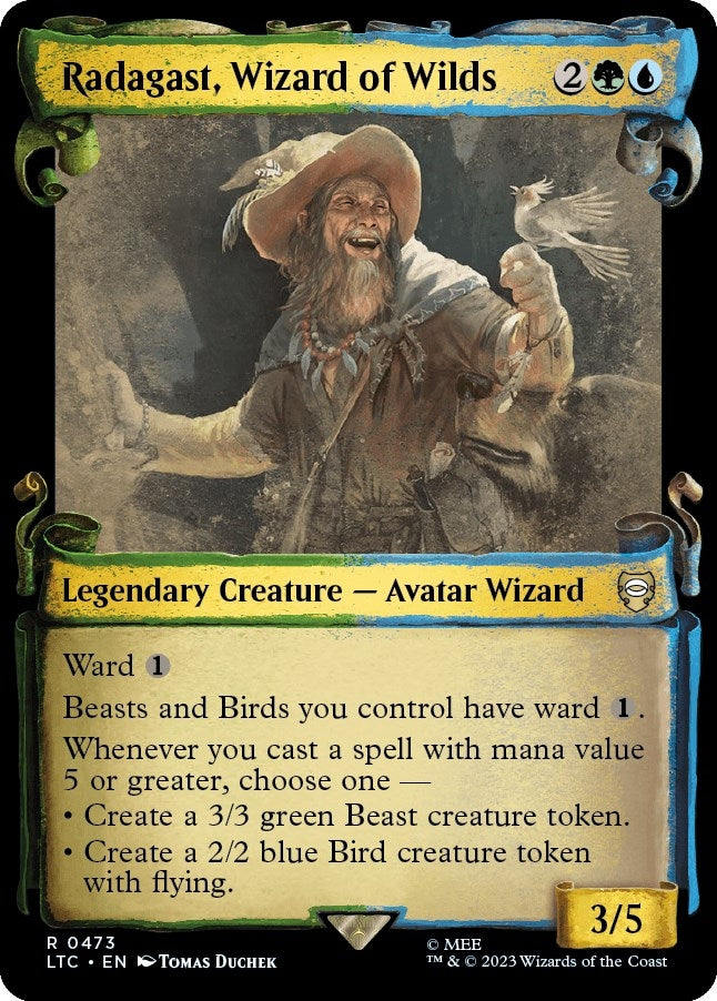Image for Radagast, Wizard of Wilds (Showcase Scrolls) (473) [The Lord of the Rings: Tales of Middle-earth] - Magic: The Gathering