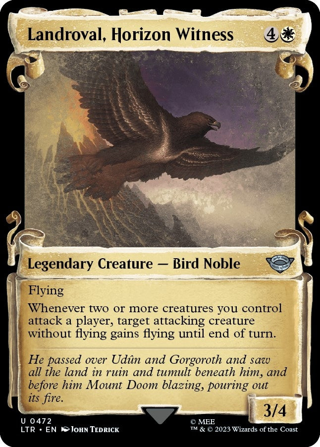 Image for Landroval, Horizon Witness (Showcase Scrolls) (472) [Universes Beyond: The Lord of the Rings: Tales of Middle-earth] - Magic: The Gathering