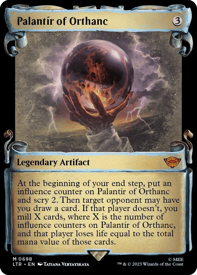 Image for Palantir of Orthanc (Showcase Scrolls) (698) [Universes Beyond: The Lord of the Rings: Tales of Middle-earth] - Magic: The Gathering
